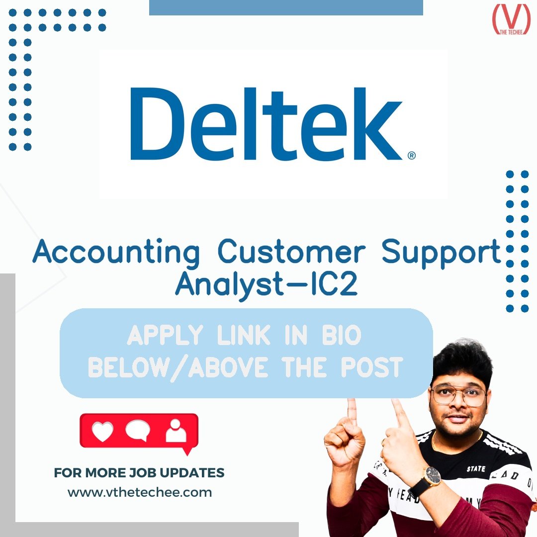 Deltek hiring poster vthetecheejobs