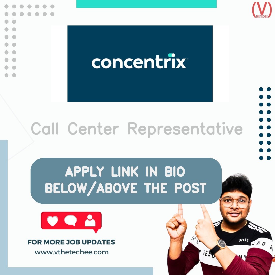Concentrix hiring poster vthetecheejobs
