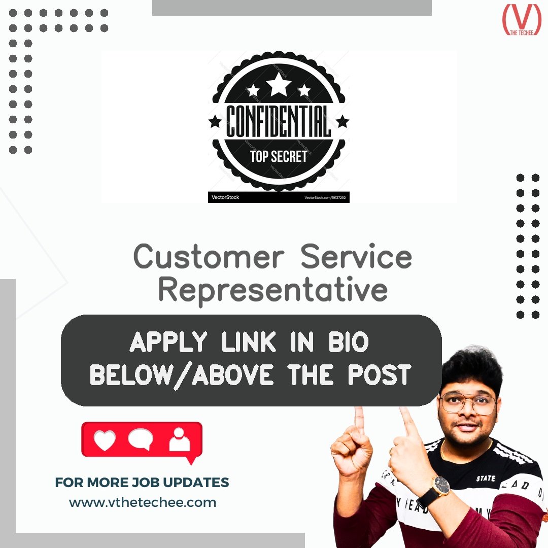 Confidential hiring poster vthetecheejobs