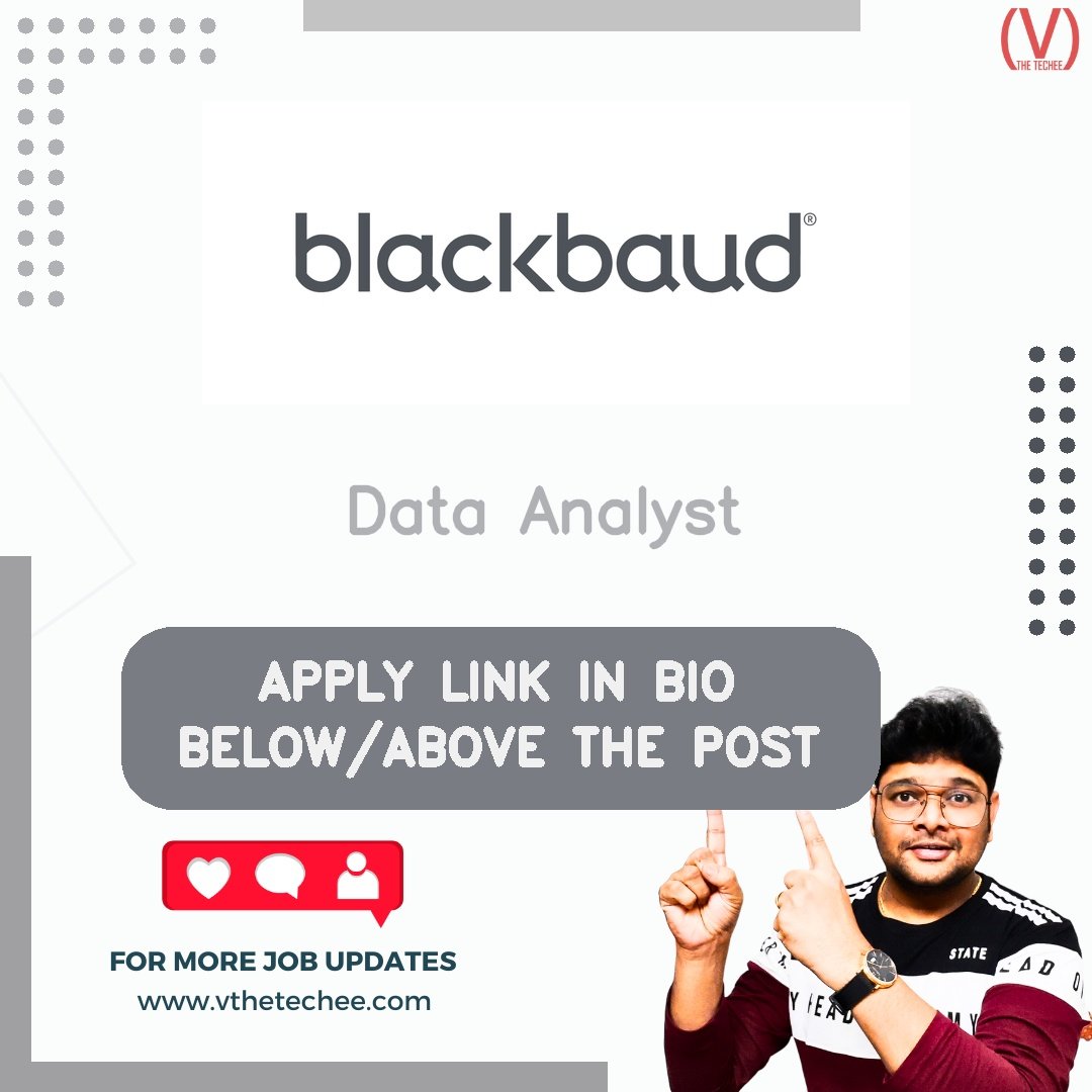 Blackbaud hiring poster vthetecheejobs