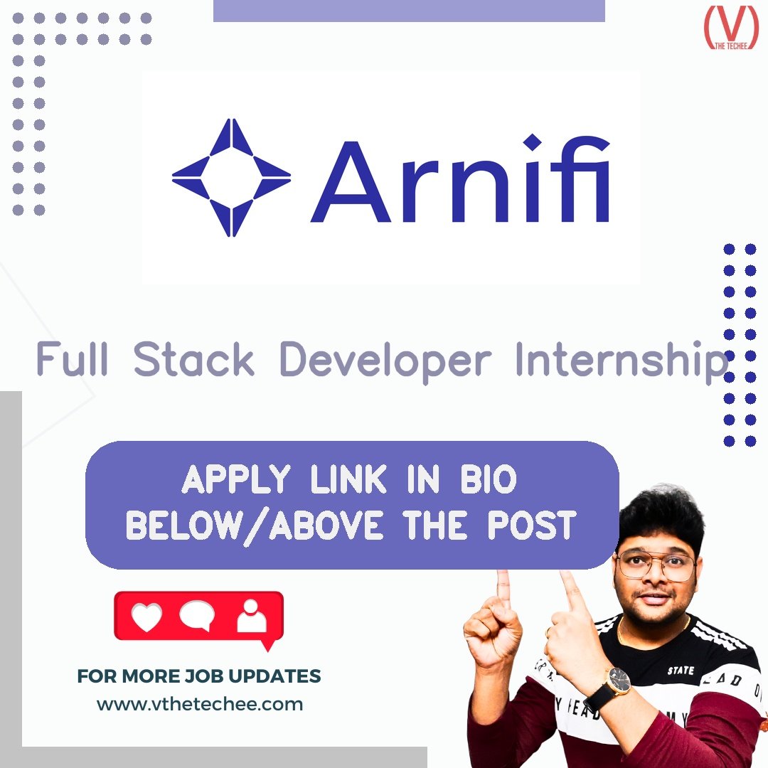 Arnifi Corporate Services Providers LLC hiring poster vthetecheejobs