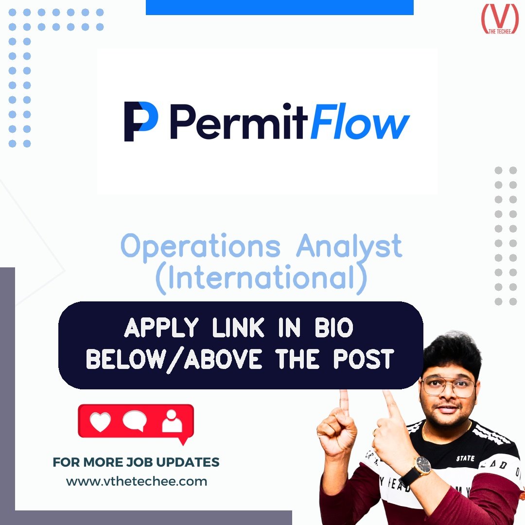 PermitFlow hiring poster vthetecheejobs
