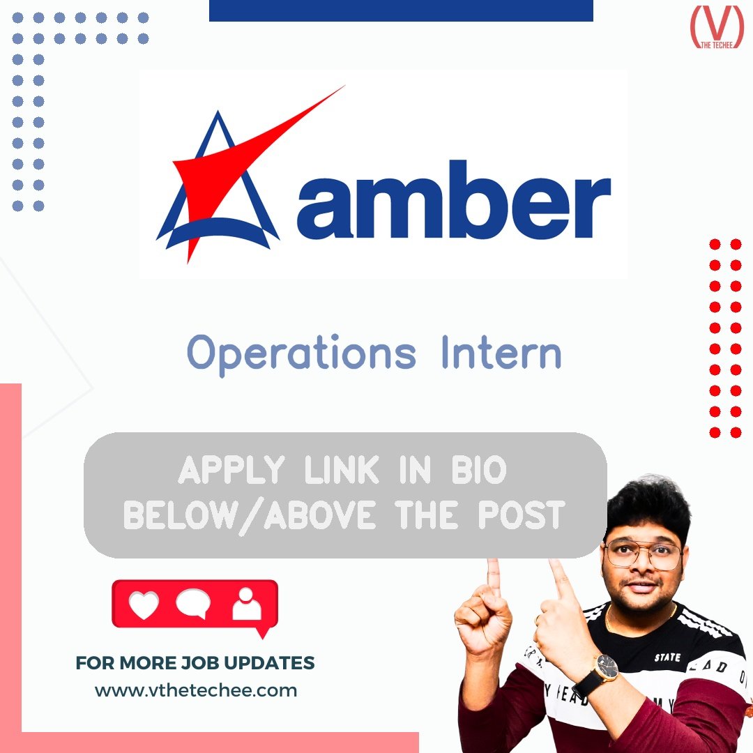 amber hiring poster vthetecheejobs