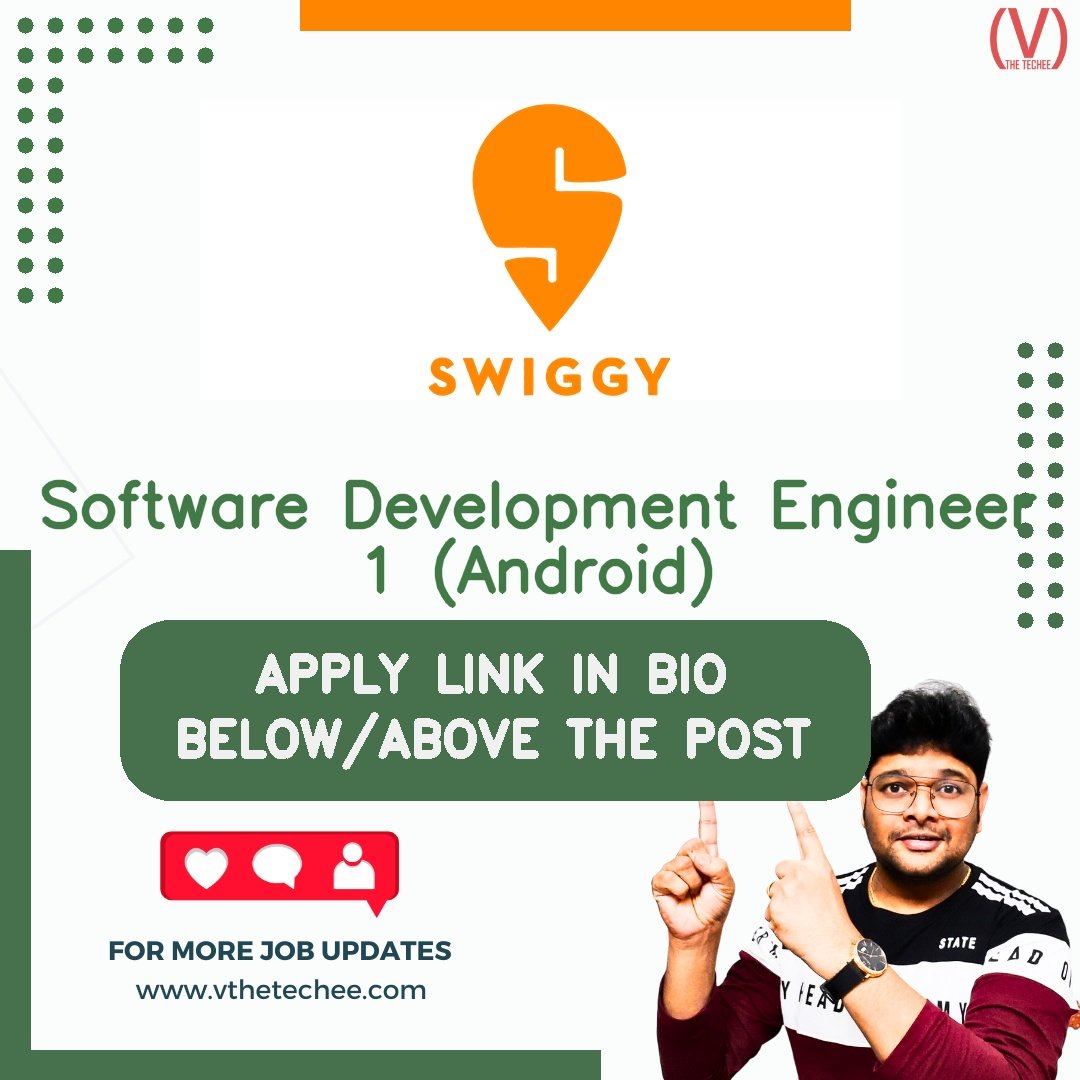 Swiggy hiring poster vthetecheejobs