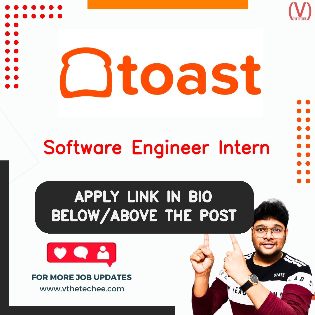 Toast hiring poster vthetecheejobs
