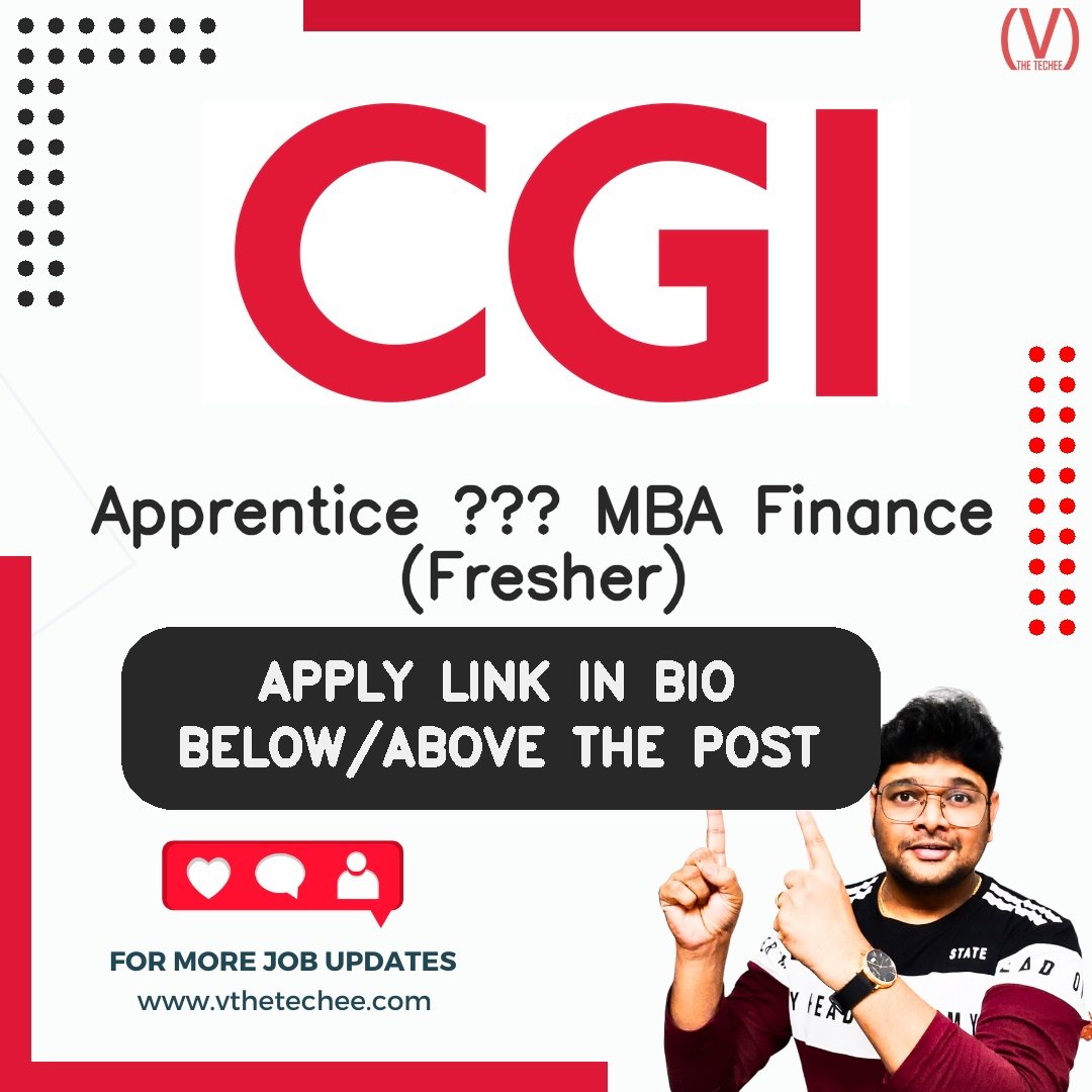 CGI hiring poster vthetecheejobs