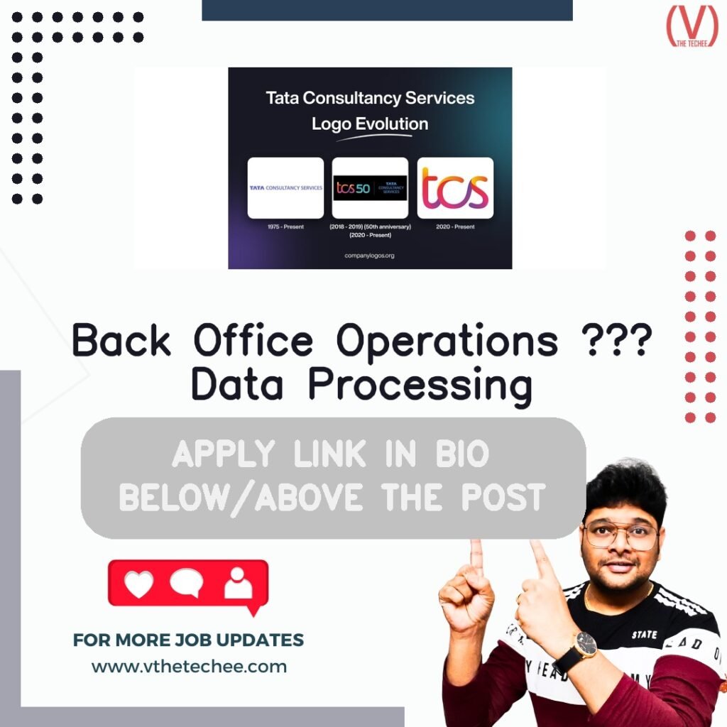 Back Office Operations – Data Processing at Tata Consultancy Services (TCS)