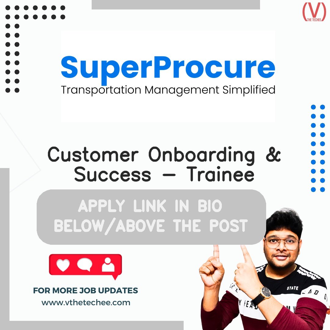 SuperProcure hiring poster vthetecheejobs