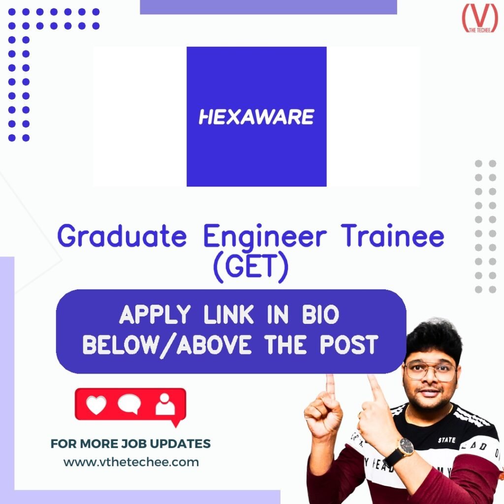 Graduate Engineer Trainee (GET) at Hexaware Technologies Limited