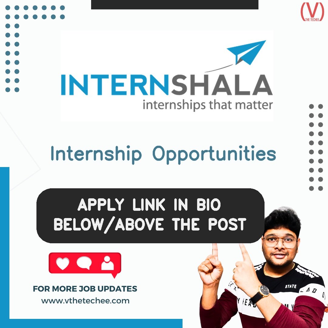 Internshala hiring poster vthetecheejobs