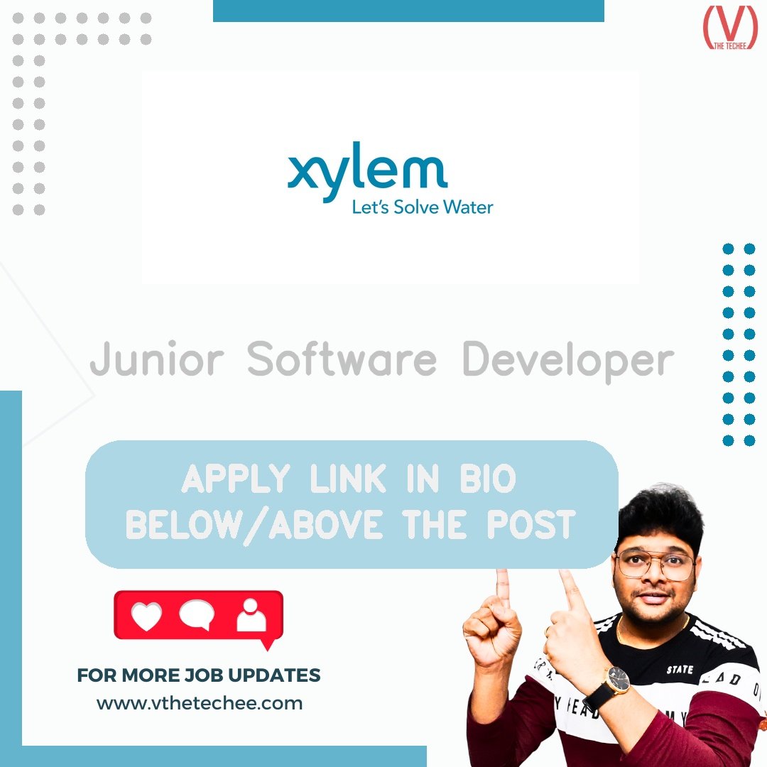 Xylem hiring poster vthetecheejobs
