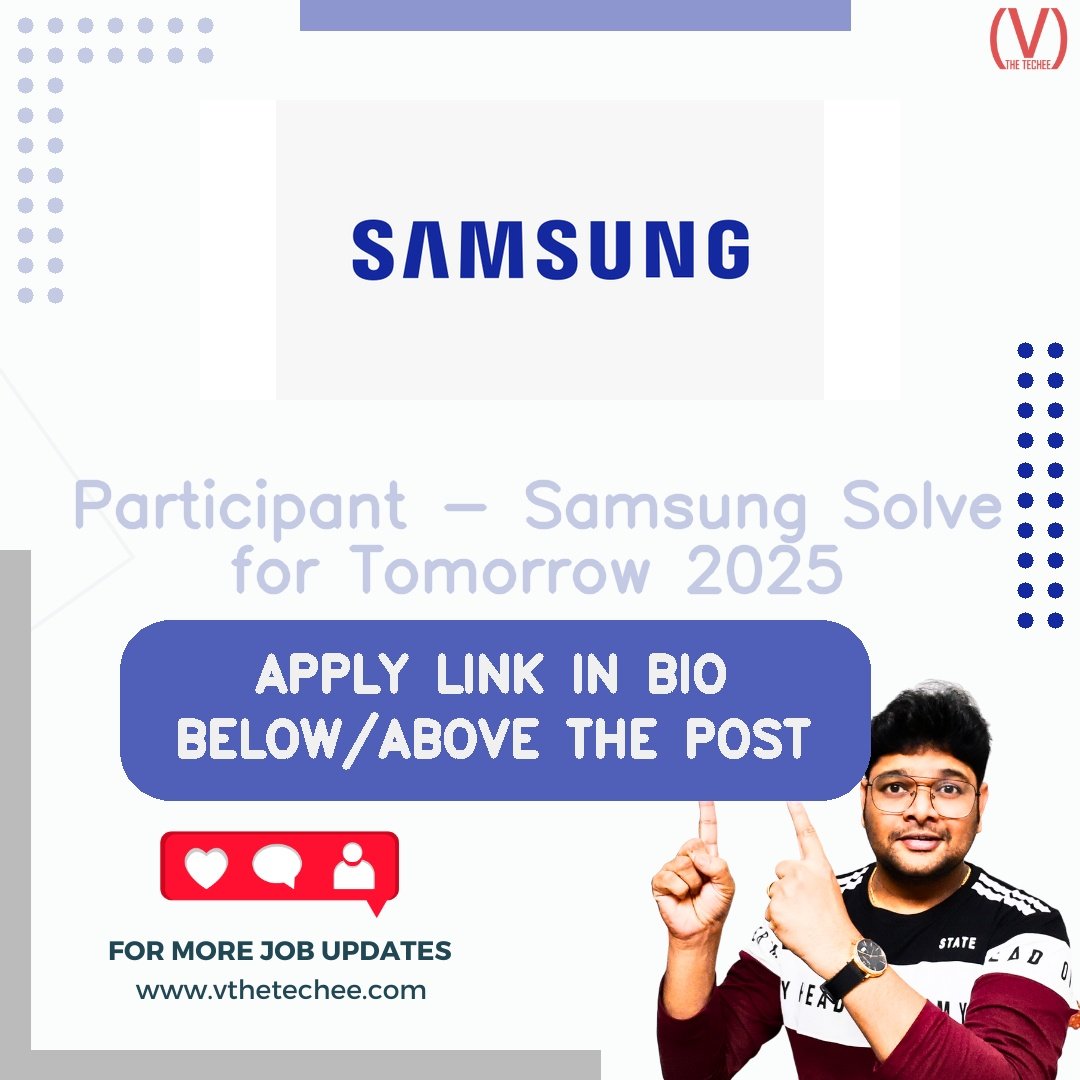 Samsung hiring poster vthetecheejobs