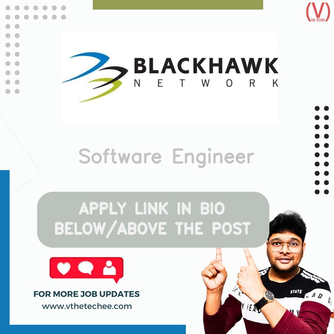 Blackhawk Network Holdings Inc. hiring poster vthetecheejobs