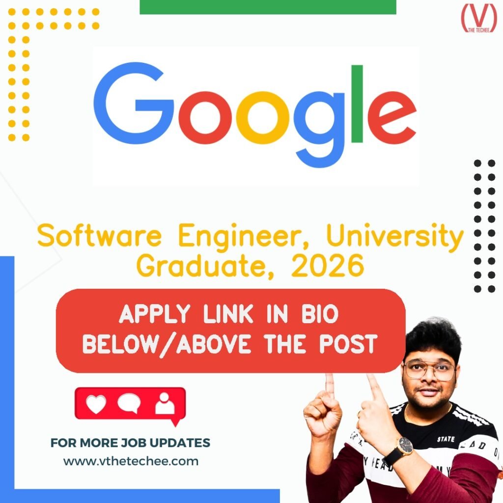 Software Engineer, University Graduate, 2026 at Google