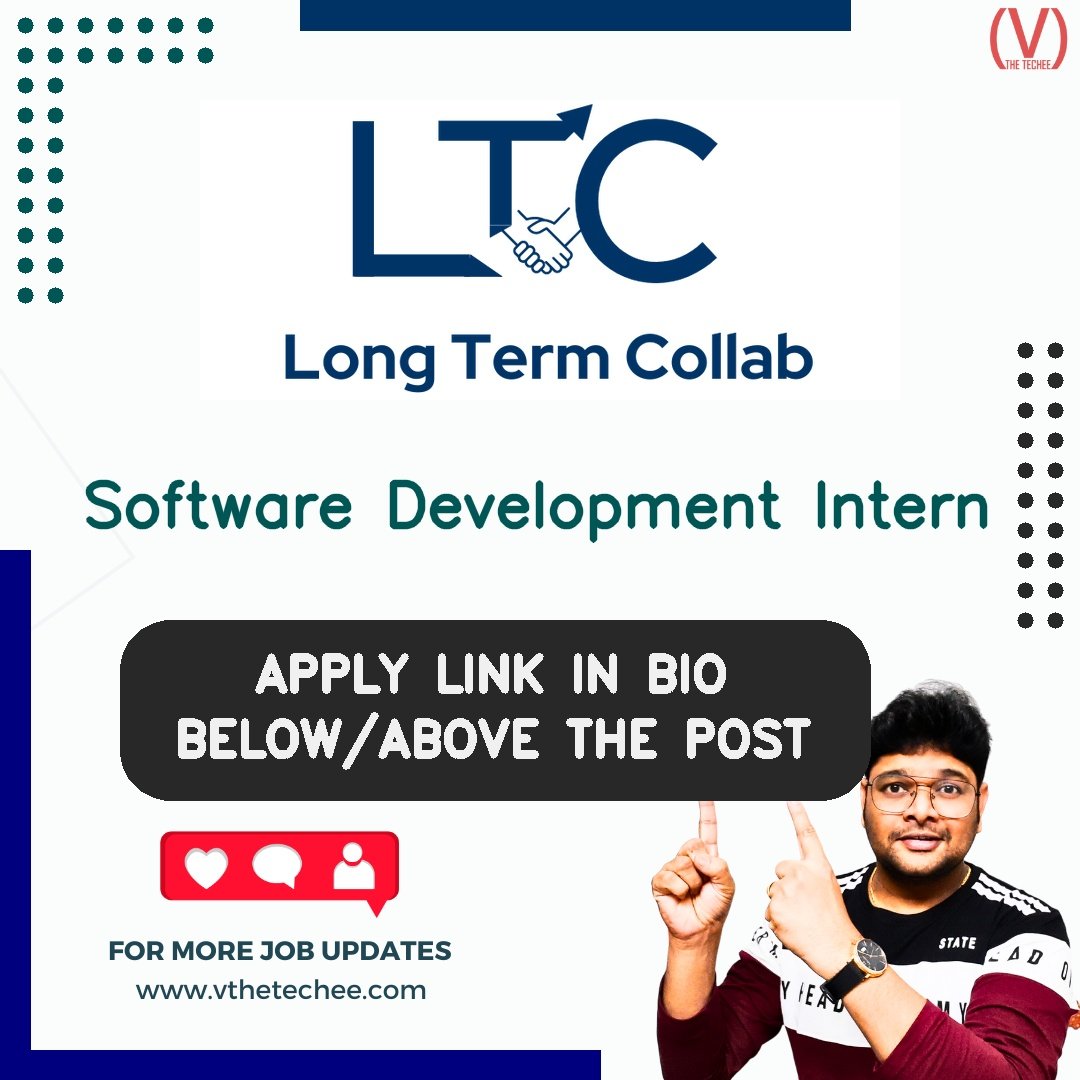 Long Term Collab hiring poster vthetecheejobs