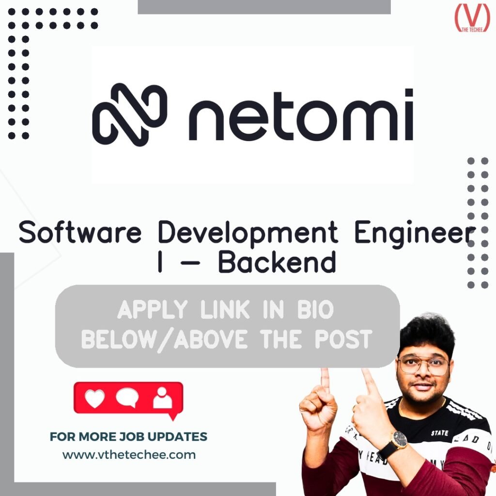 Software Development Engineer I - Backend at Netomi AI