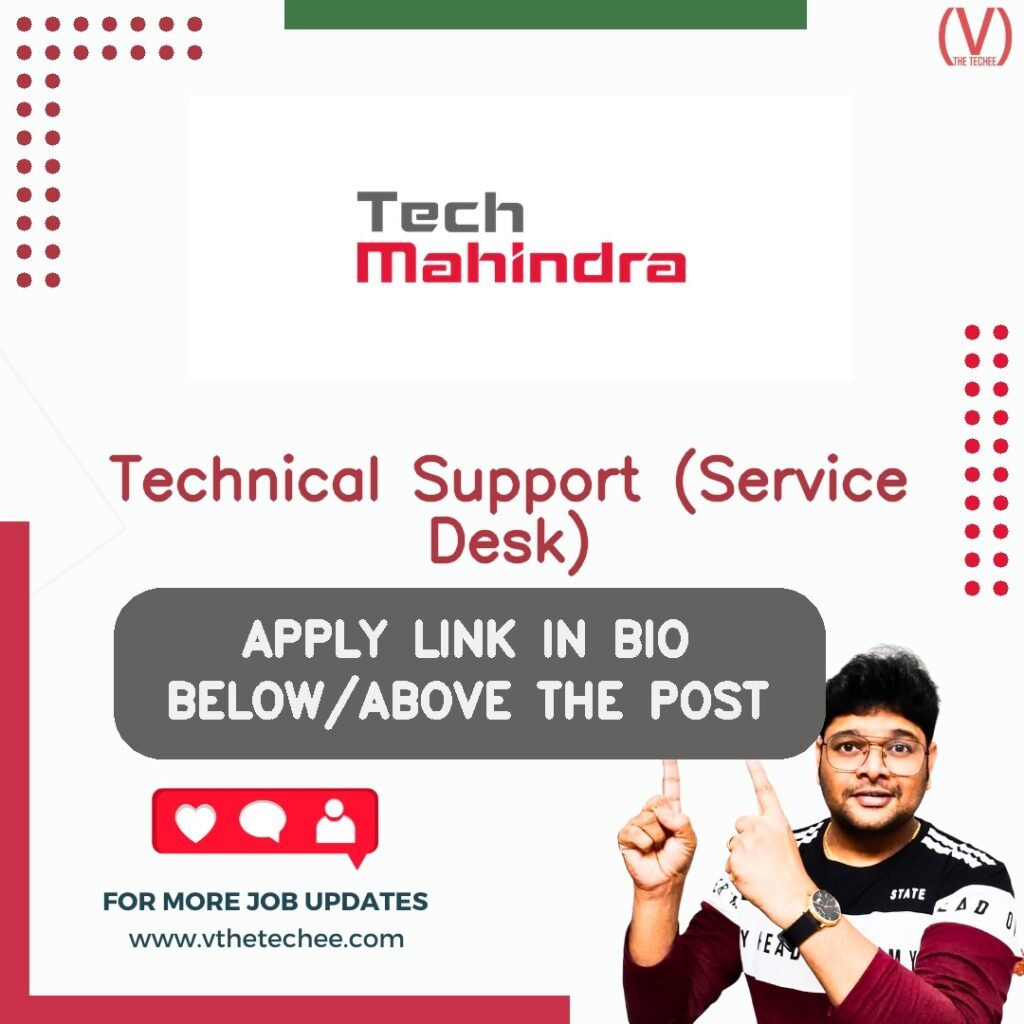 Technical Support (Service Desk) at Tech Mahindra