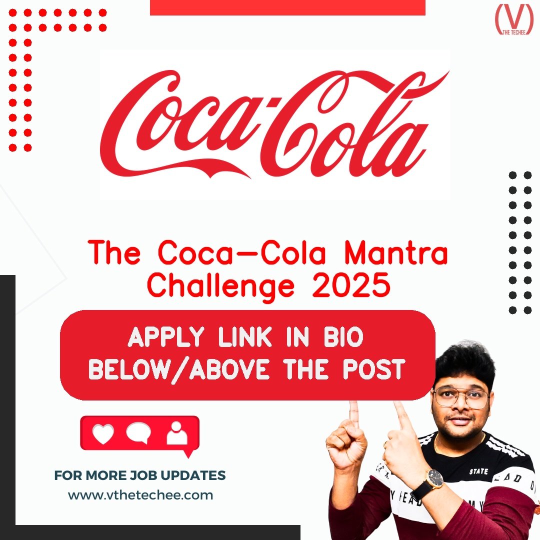 Coca-Cola hiring poster vthetecheejobs