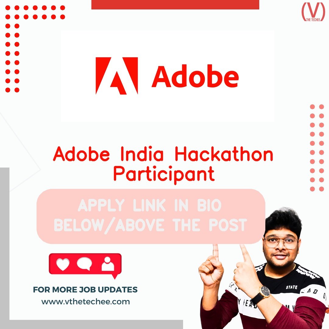 Adobe hiring poster vthetecheejobs