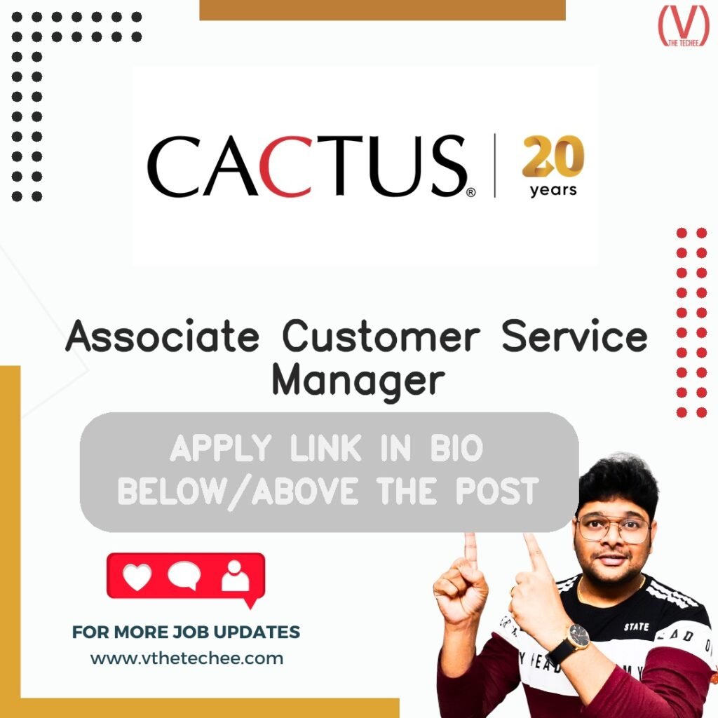 Associate Customer Service Manager at Cactus Communications