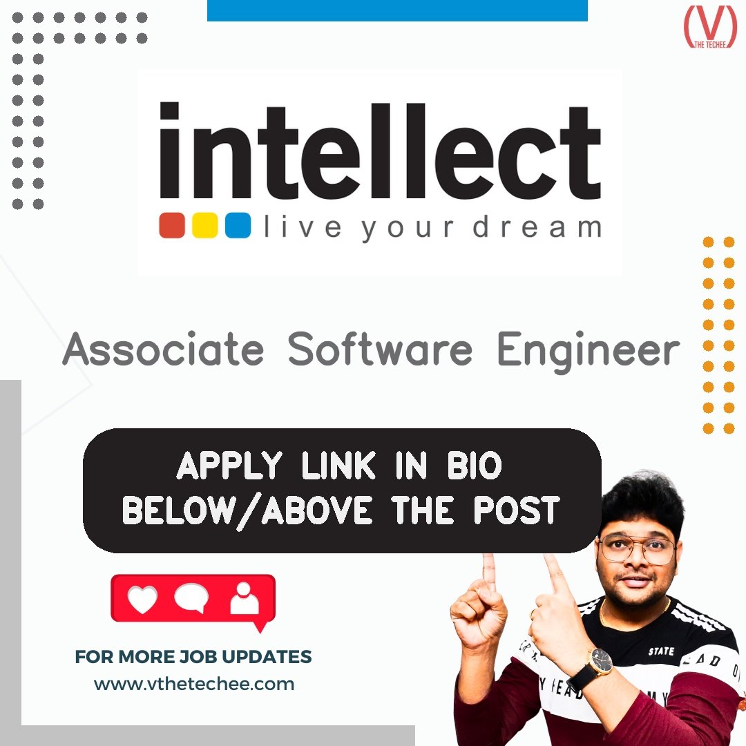 Intellect Design Arena hiring poster vthetecheejobs