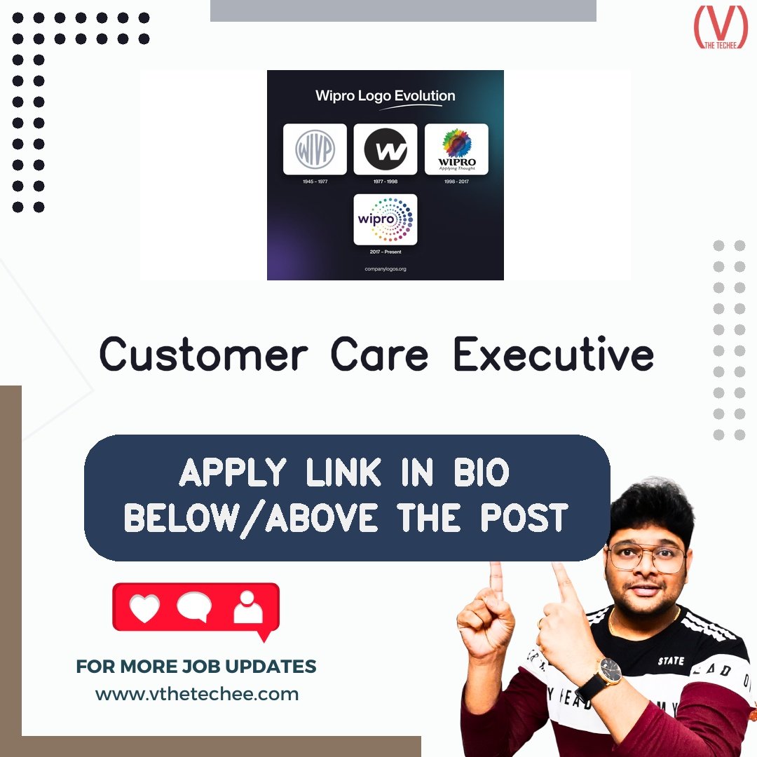 Wipro hiring poster vthetecheejobs
