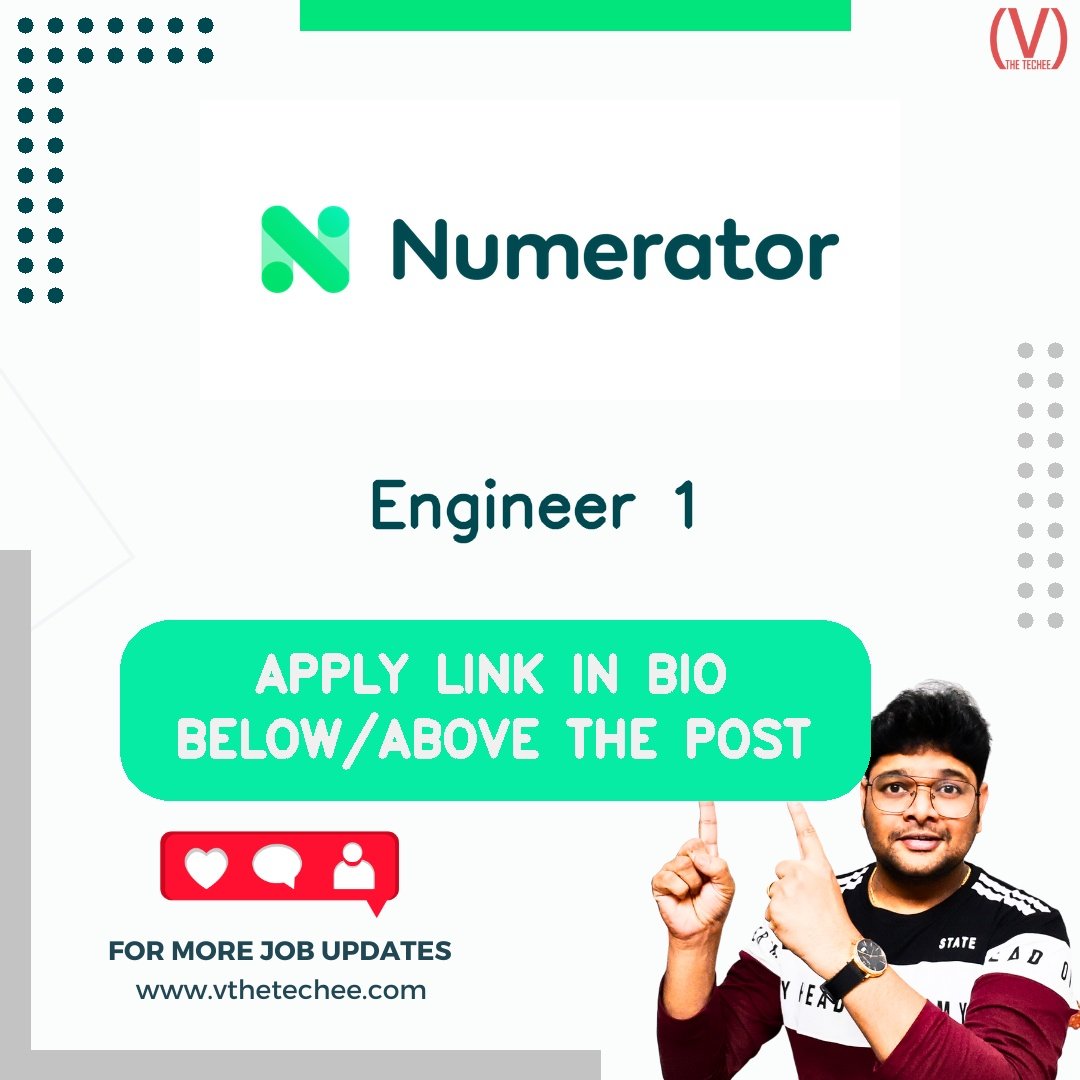 Numerator hiring poster vthetecheejobs