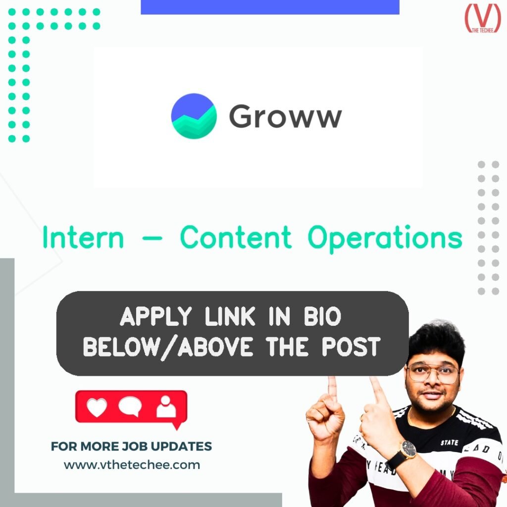Intern - Content Operations at Groww