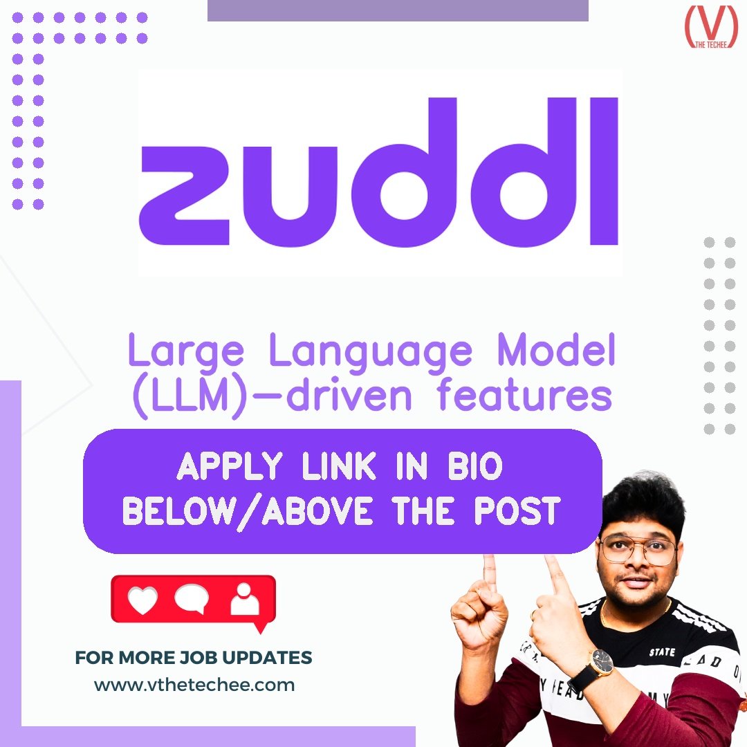 Zuddl hiring poster vthetecheejobs