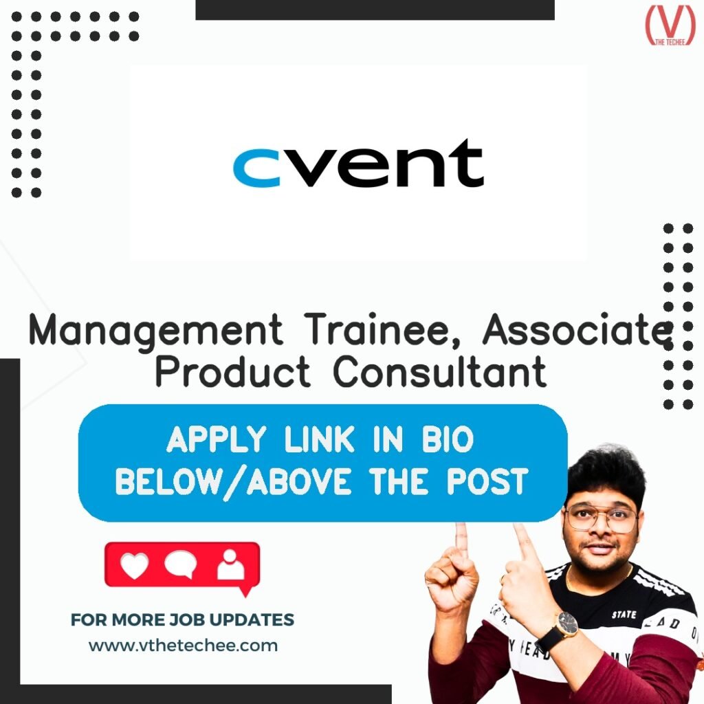 Management Trainee, Associate Product Consultant at Cvent