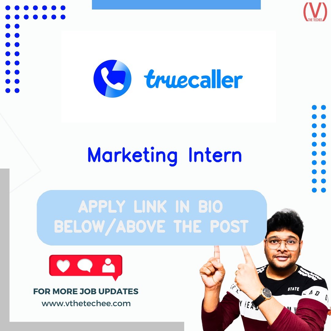 Truecaller hiring poster vthetecheejobs