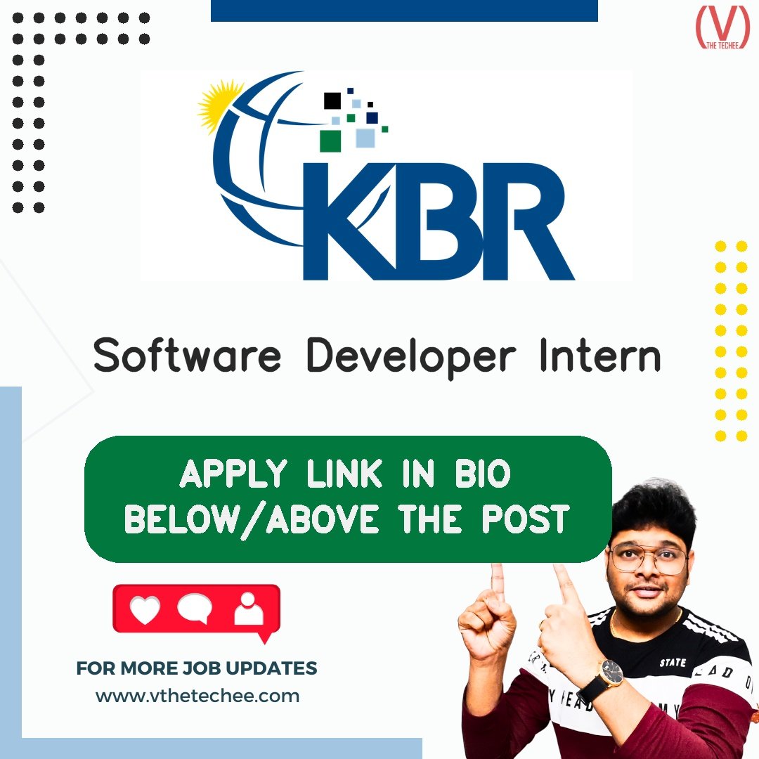 KBR hiring poster vthetecheejobs