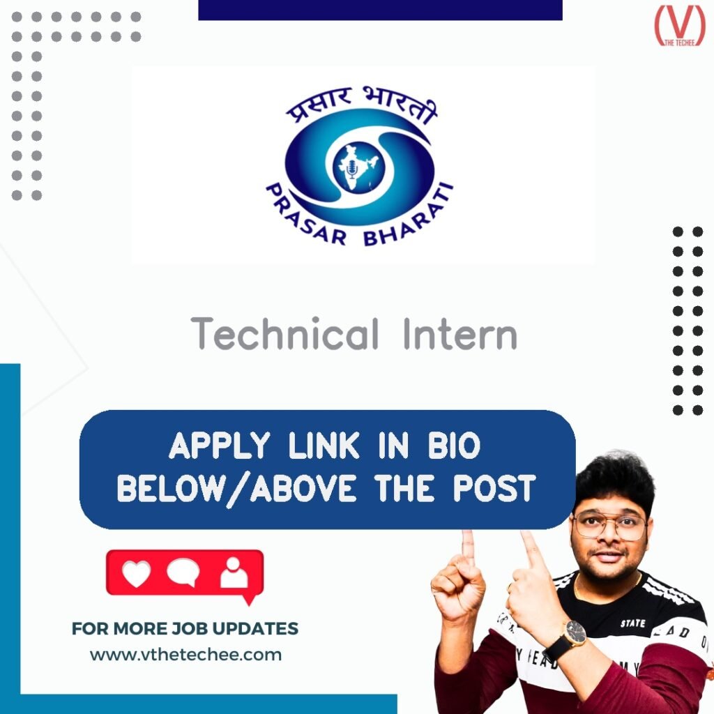 Technical Intern at Prasar Bharati