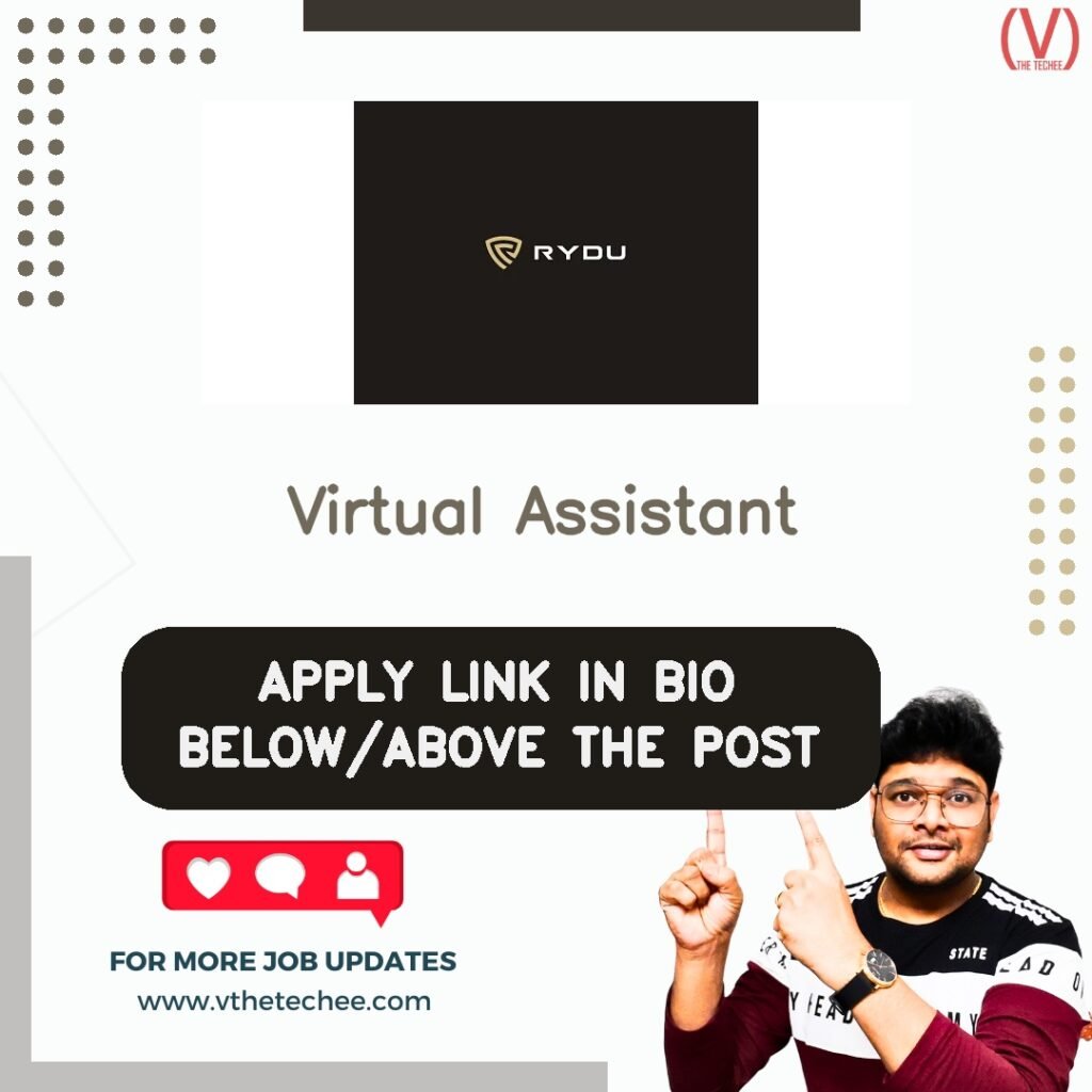 Virtual Assistant at RYDU