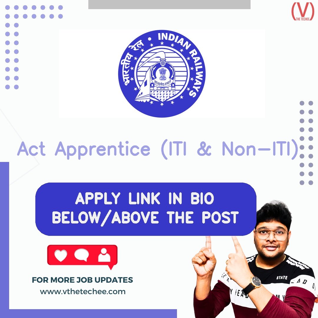 Banaras Locomotive Works (BLW), Indian Railways hiring poster vthetecheejobs