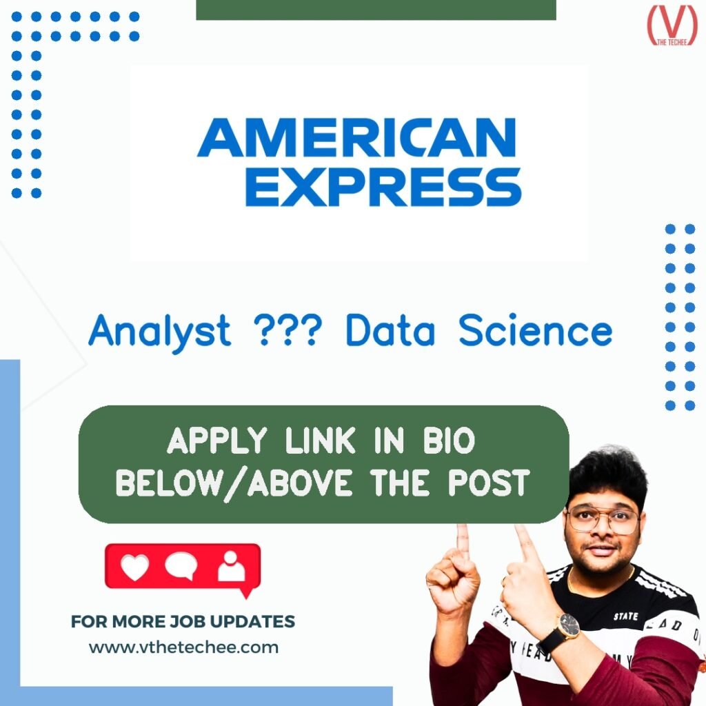 Analyst – Data Science at American Express