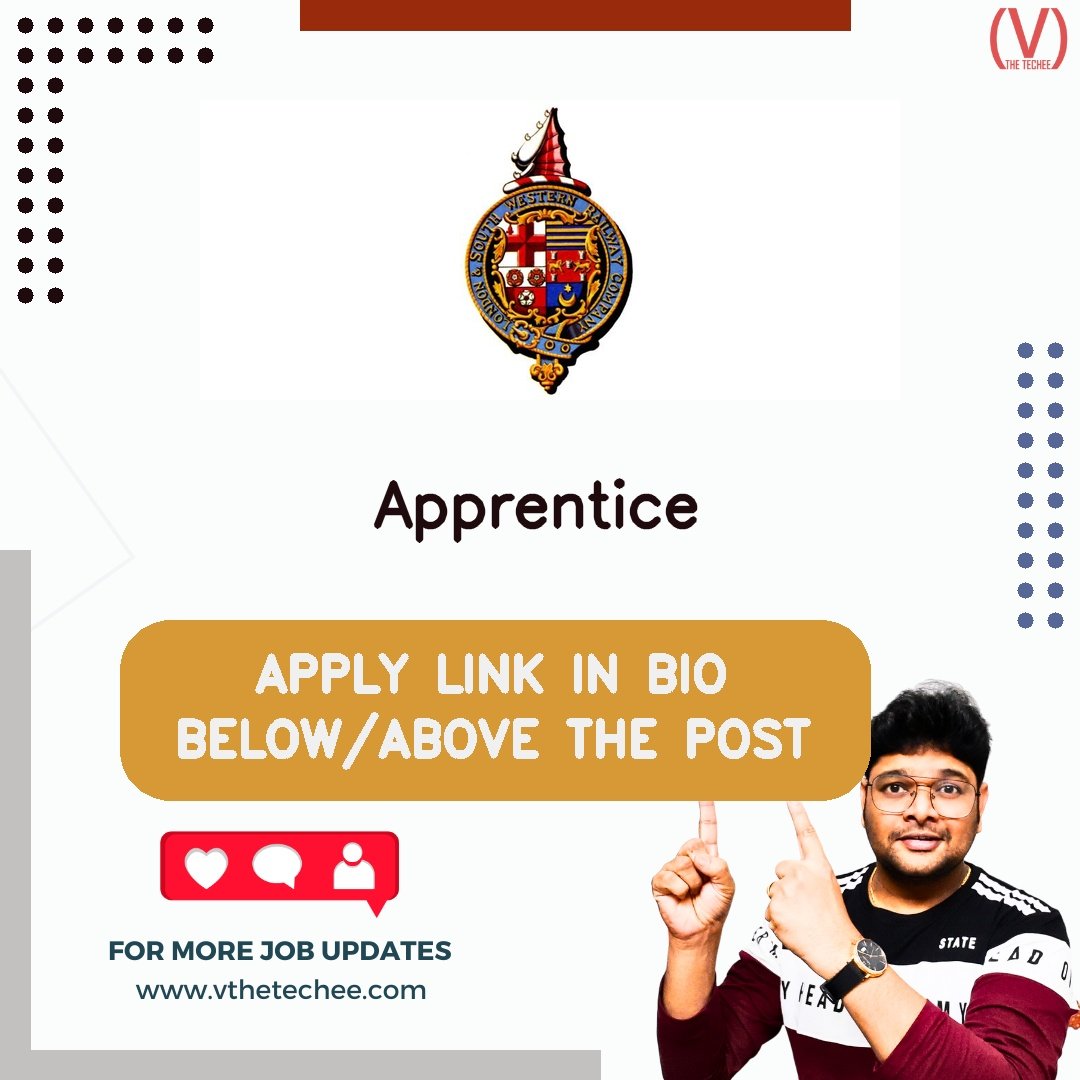 South Western Railway hiring poster vthetecheejobs