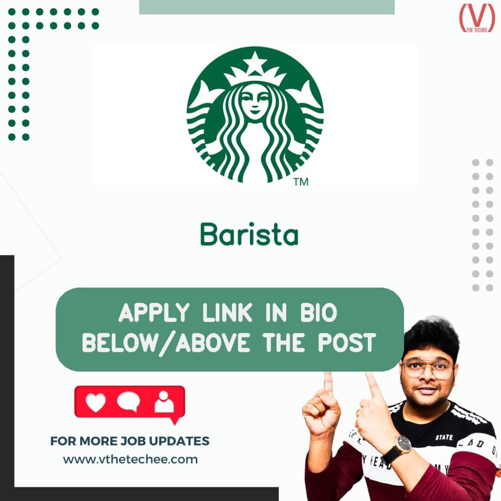 Barista at Starbucks India