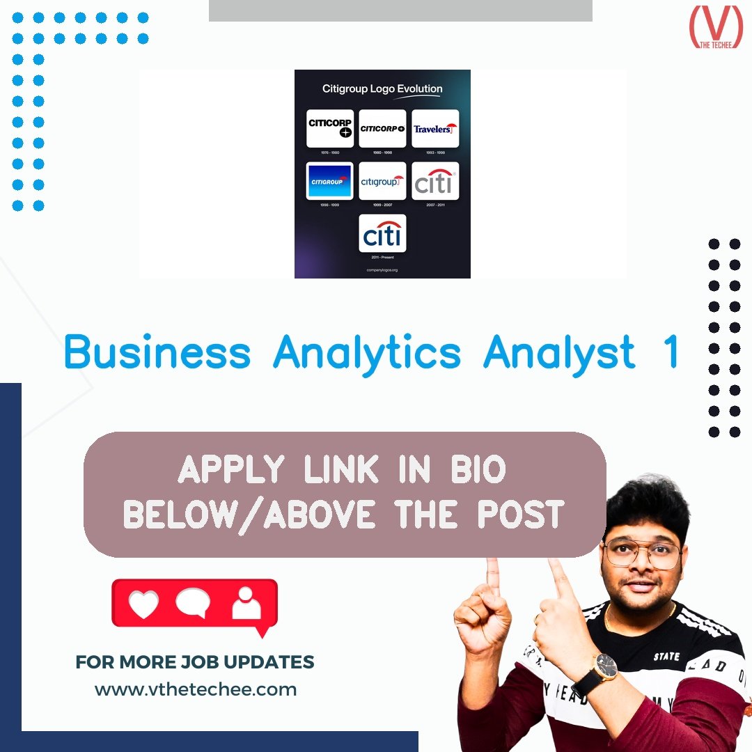 Citi hiring poster vthetecheejobs