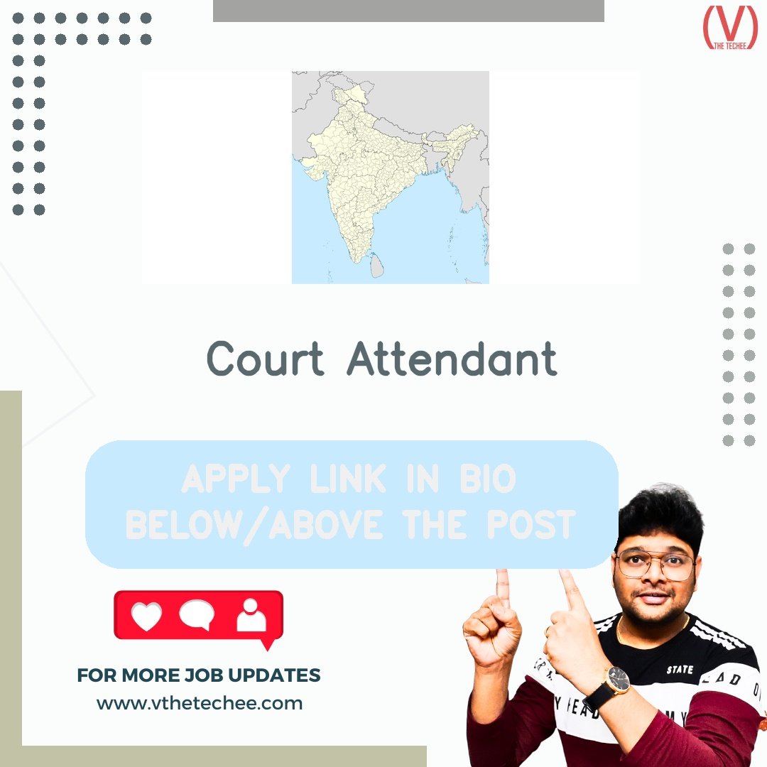 Principal District Court, East Godavari at Rajamahendravaram hiring poster vthetecheejobs