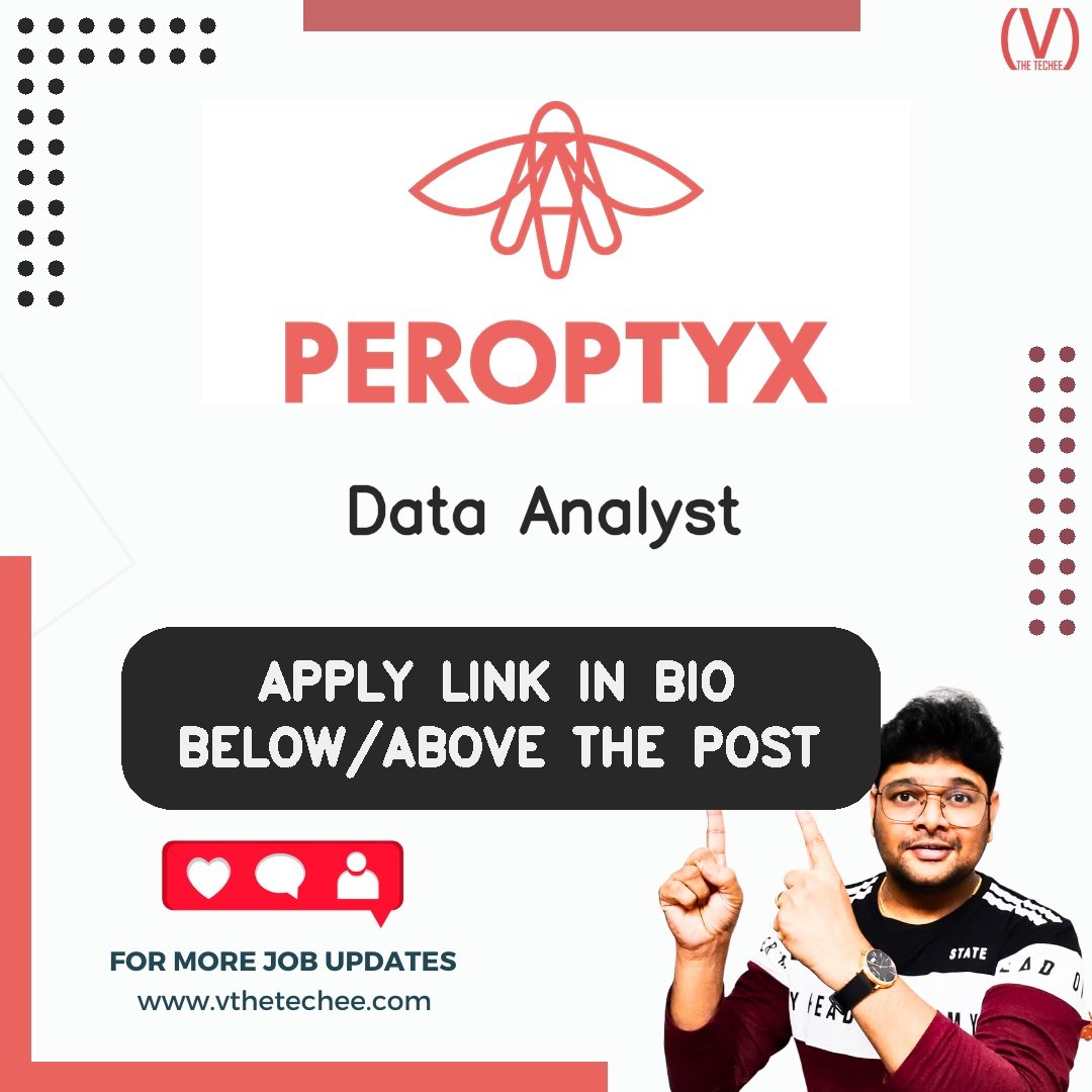 Peroptyx hiring poster vthetecheejobs