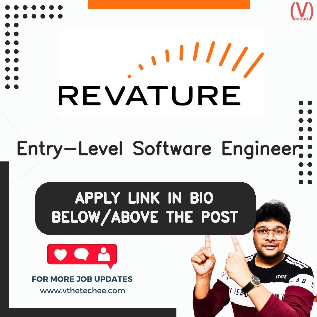 Revature hiring poster vthetecheejobs