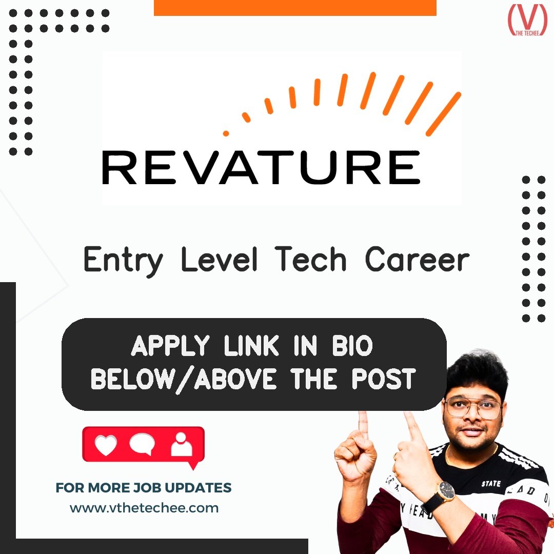 Revature hiring poster vthetecheejobs