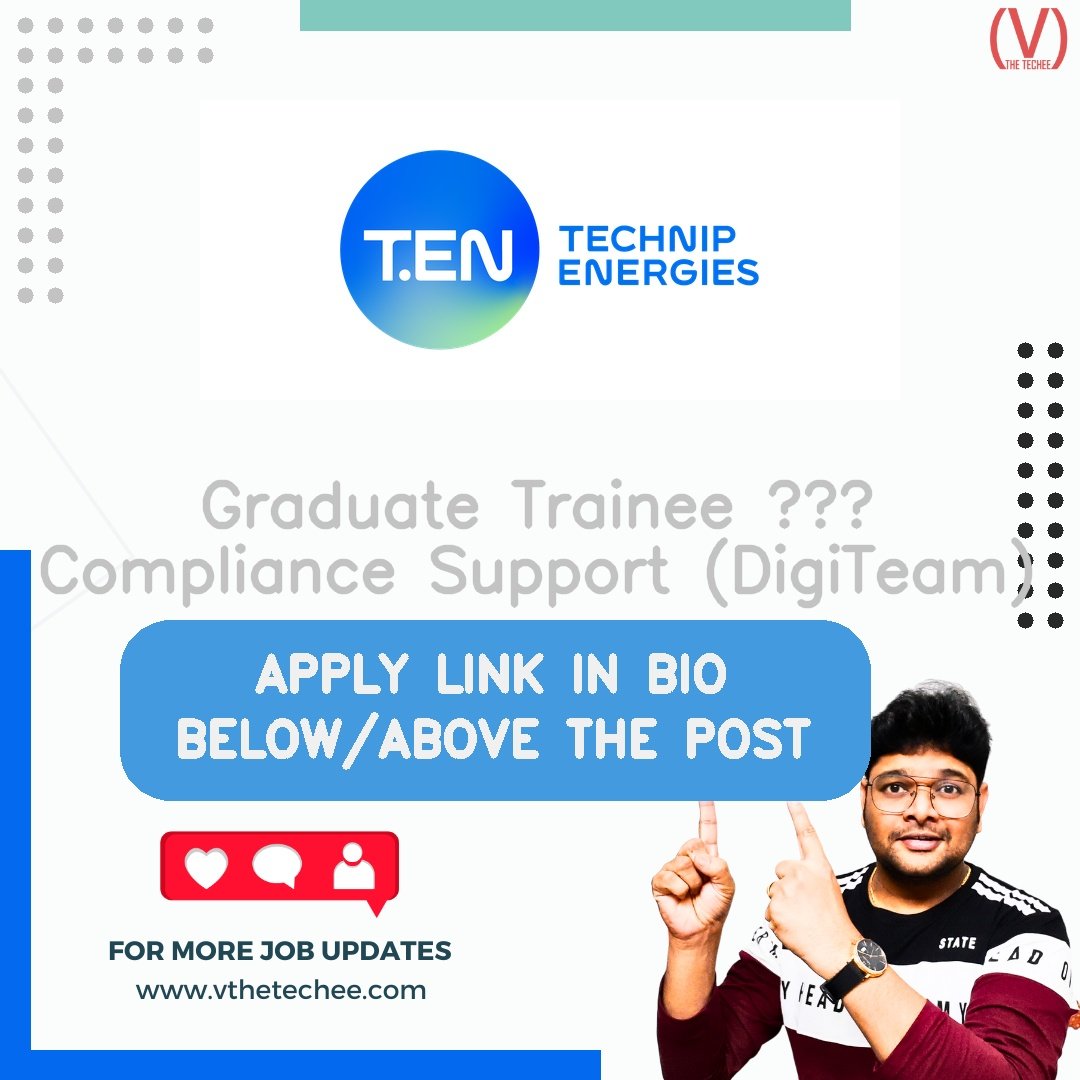 Technip Energies hiring poster vthetecheejobs