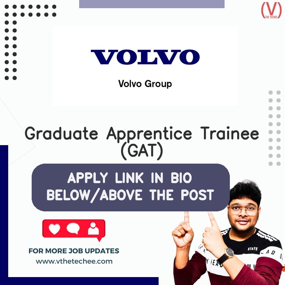 Volvo Group hiring poster vthetecheejobs
