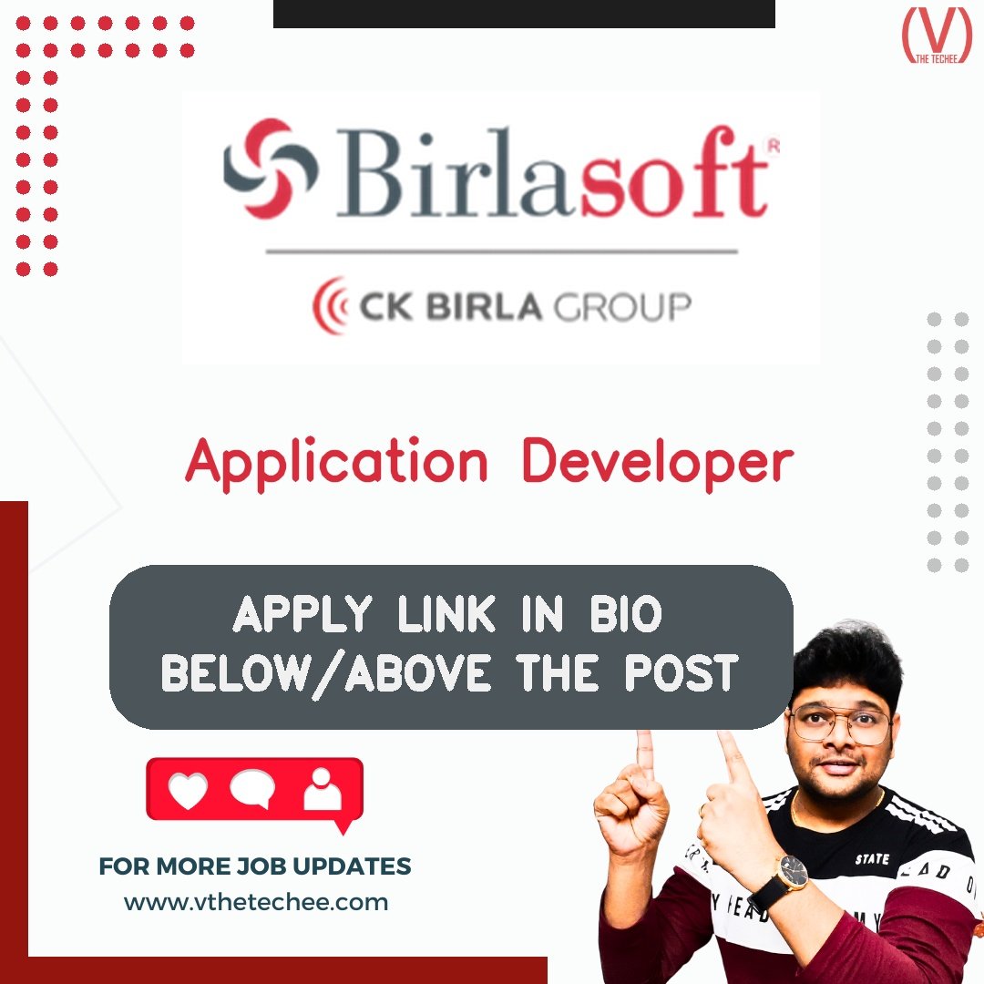 Birlasoft hiring poster vthetecheejobs