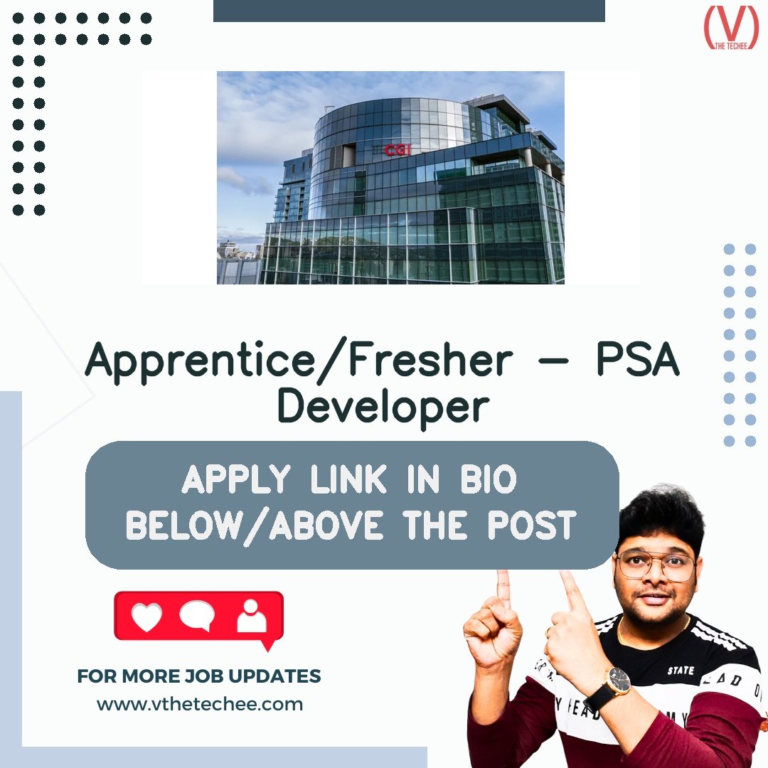 CGI hiring poster vthetecheejobs