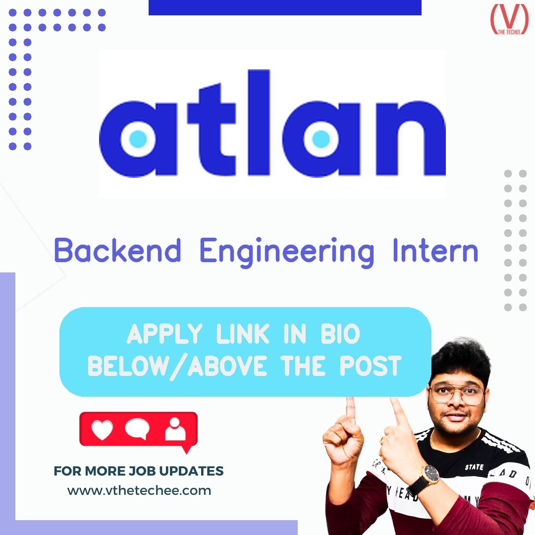 Atlan hiring poster vthetecheejobs