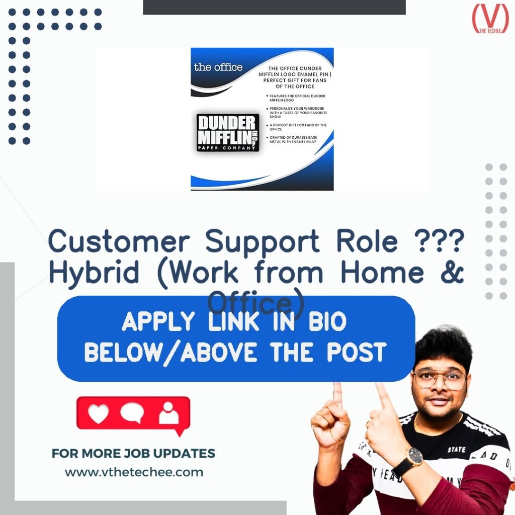 Customer Support Role – Hybrid (Work from Home & Office) at Amazon