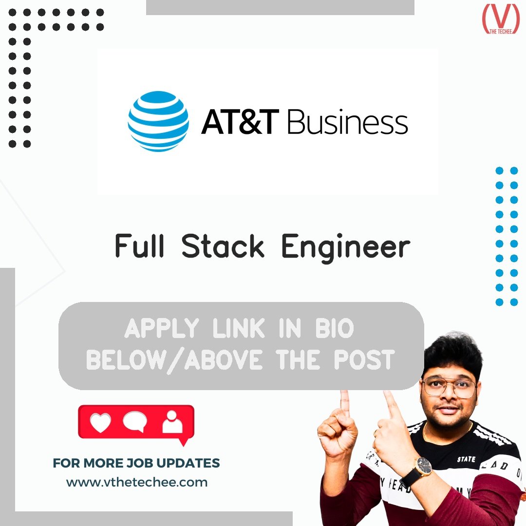 AT&T hiring poster vthetecheejobs